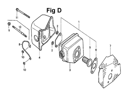 Fig-5 Diagram and Parts List for GXV140 Type A2 Honda Engine