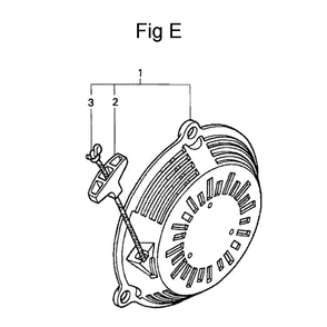 Fig-5 Diagram and Parts List for GC135 Type QHA Honda Engine