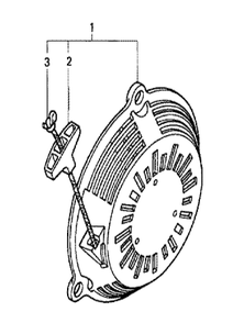 Fig-0 Diagram and Parts List for GC135 Type SHJ Honda Engine