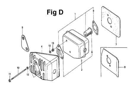 Fig-9 Diagram and Parts List for GXV120 Type N2SS Honda Engine