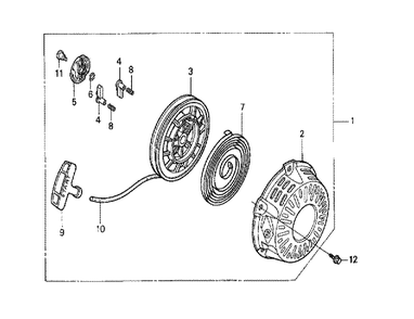 Fig-0 Diagram and Parts List for GX120K1 (QXU)(43-9099999) Honda Engine