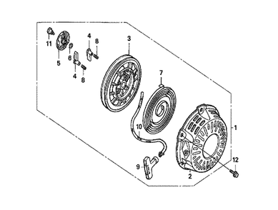Fig-0 Diagram and Parts List for GX160K1 Type VS Honda Engine