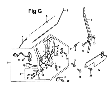 Fig-11 Diagram and Parts List for GXV140 Type N1Y Honda Engine