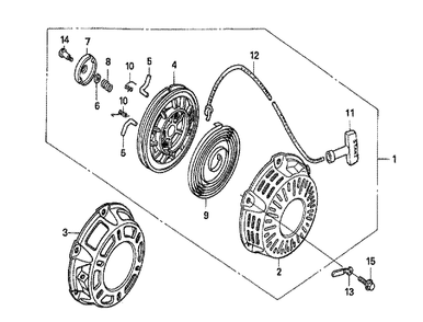 Fig-0 Diagram and Parts List for GX160U1 Type QA2 Honda Engine