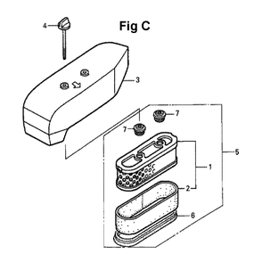 Fig-8 Diagram and Parts List for GXV160K1 Type N52 Honda Engine