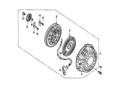 Fig-0 Diagram and Parts List for GX160K1 Type VS Honda Engine