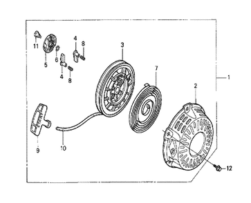 Fig-0 Diagram and Parts List for GX120K1 (VX7)(43-9099999) Honda Engine