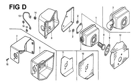Fig-8 Diagram and Parts List for GXV160K1 Type A1 Honda Engine