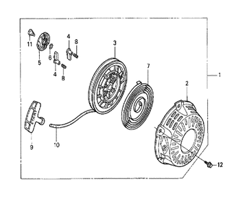 Fig-0 Diagram and Parts List for GX120K1 (WME2)(43-9099999) Honda Engine