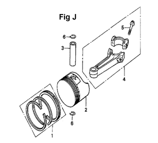 Fig-5 Diagram and Parts List for GXV140 Type N2C Honda Engine