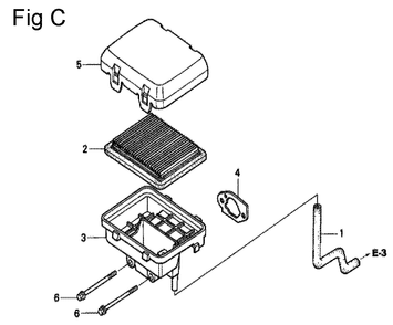Fig-3 Diagram and Parts List for GC160 Type QHM Honda Engine