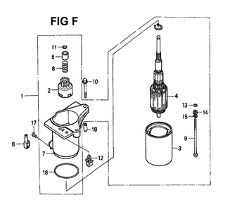 Fig-5 Diagram and Parts List for GXV160K1 Type N1M Honda Engine