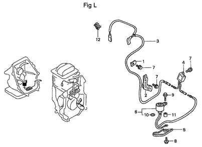 Fig-12 Diagram and Parts List for GC160A Type VXA Honda Engine