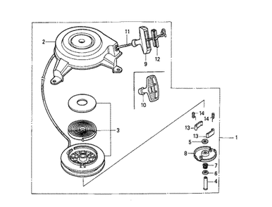 Fig-0 Diagram and Parts List for GXV140 Type N2 Honda Engine