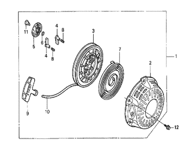 Fig-0 Diagram and Parts List for GX120K1 (TX26)(43-9099999) Honda Engine