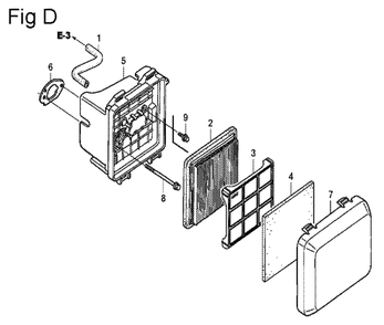 Fig-4 Diagram and Parts List for GSV190LA Type S3T Honda Engine