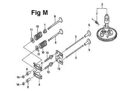 Fig-3 Diagram and Parts List for GXV160UH2 Type N1 Honda Engine