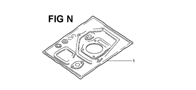 Fig-5 Diagram and Parts List for GXV160K1 Type N1E5 Honda Engine