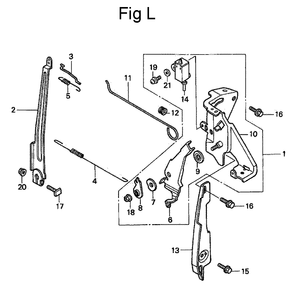 Fig-12 Diagram and Parts List for GC160 Type QHA2 Honda Engine