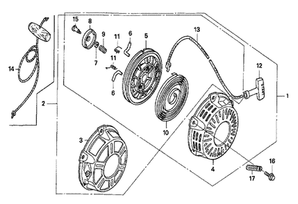 Fig-0 Diagram and Parts List for GX160K1 Type LSJ4 Honda Engine