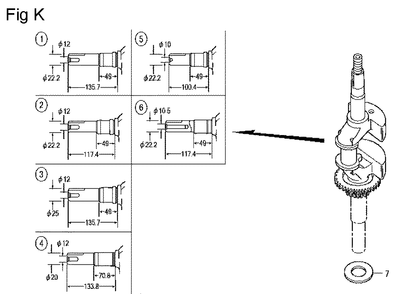 Fig-11 Diagram and Parts List for GCV160LA Type S1M Honda Engine