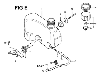 Fig-1 Diagram and Parts List for GXV120 Type SFTH Honda Engine