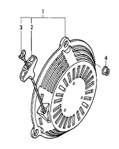 Fig-0 Diagram and Parts List for GS190A Type SBE6 Honda Engine