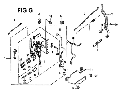 Fig-13 Diagram and Parts List for GXV160K1 Type A1 Honda Engine