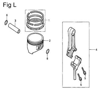 Fig-12 Diagram and Parts List for GC190A Type SHE6 Honda Engine