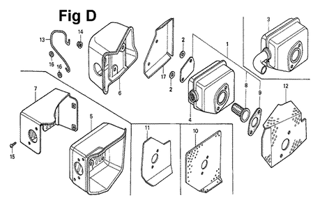 Fig-4 Diagram and Parts List for GXV160 Type A1 Honda Engine