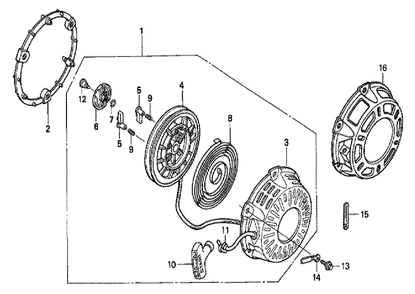 Fig-0 Diagram and Parts List for GX200 Type VGG2 Honda Engine