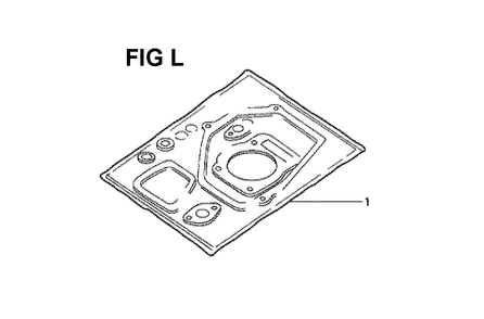 Part Location Diagram of 061A1-ZE7-020 Honda Gasket Kit