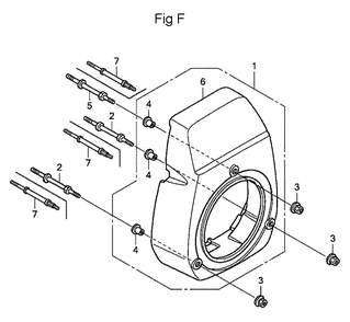 Fig-6 Diagram and Parts List for GC160A Type QHAF Honda Engine