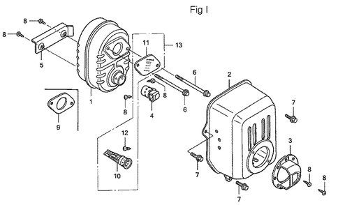 Fig-9 Diagram and Parts List for GC160A Type QED Honda Engine