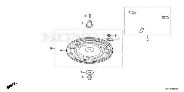 Rotary Blade Diagram and Parts List for HRM310K1 (Type  EAA)(MBEF-2004274 - 9999999) Honda Lawn Mower