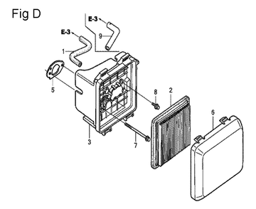 Fig-4 Diagram and Parts List for GCV160LE Type A7H1 Honda Engine