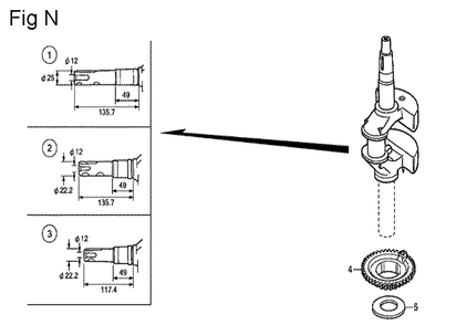Fig-14 Diagram and Parts List for GSV190A Type S3TE Honda Engine