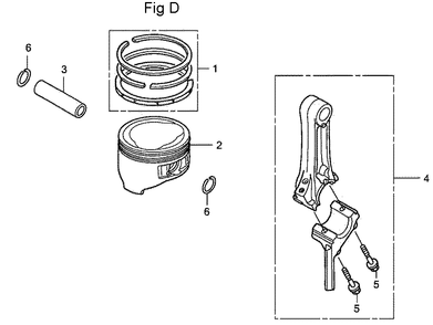 Fig-4 Diagram and Parts List for GC160LA Type QHA Honda Engine