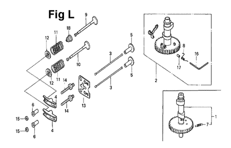 Fig-4 Diagram and Parts List for GXV140 Type A1 Honda Engine