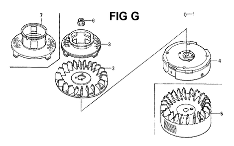 Fig-13 Diagram and Parts List for GXV160H2 Type N4C Honda Engine