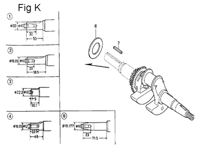 Fig-11 Diagram and Parts List for GC190A Type QHC Honda Engine