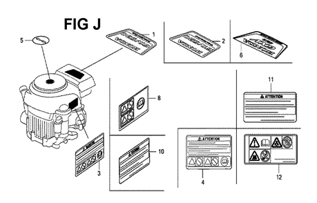 Fig-3 Diagram and Parts List for GXV520U Type QEA3 Honda Engine