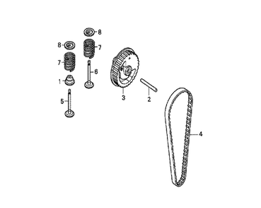 Part Location Diagram of 13101-Z3E-000 Honda Piston