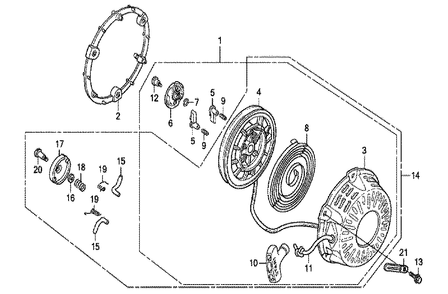 Fig-0 Diagram and Parts List for GX200T Type SM12 Honda Engine