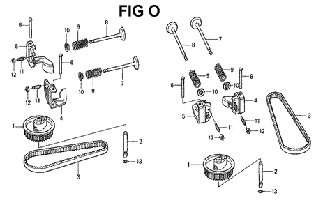 Fig-11 Diagram and Parts List for GXV530 Type QXU4A Honda Engine