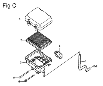 Fig-3 Diagram and Parts List for GC160A Type QHE5 Honda Engine