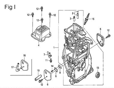 Fig-9 Diagram and Parts List for GX100U Type VEG Honda Engine