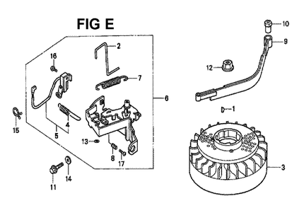 Fig-9 Diagram and Parts List for GXV160K1 Type A1 Honda Engine