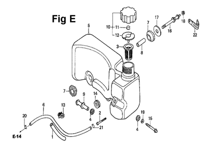 Fig-6 Diagram and Parts List for GXV160 Type N4 Honda Engine