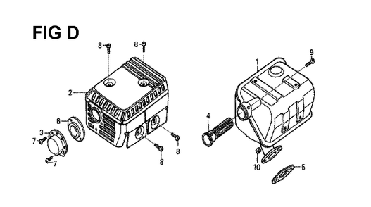 Fig-4 Diagram and Parts List for GX160H1 Type VSP Honda Engine